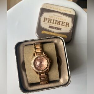 Rose Gold Fossil Watch
